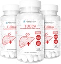 (3 Pack) Terraform Pure TUDCA (Tauroursodeoxycholsyre) - 500 mg per servering - Pure Lever Support & Health - 60 kapsler