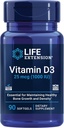 Life Extension Vitamin D3 25 mcg (1000 IE), Immunsystemet Support, Knoglesundhed, Whole- Body Health, Værdi, Gluten- Free, Non- GMO, 90 bløddele