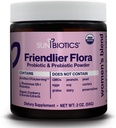 SUNBIOTICS Friendlier Flora - Women's Blend, 20 Billion CFUs of 6 Probiotic Strains, Women’s Daily Digestive Vaginal & Immune Health, Non-GMO and Gluten Free, 2 Ounce