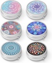 Pill Box 3 Segment Lille Pill Case, Portable for Pocket eller Purse Pill Organizer Pill Container Holder til at holde vitaminer, medicin, fiskeolie og kosttilskud (6PCS)