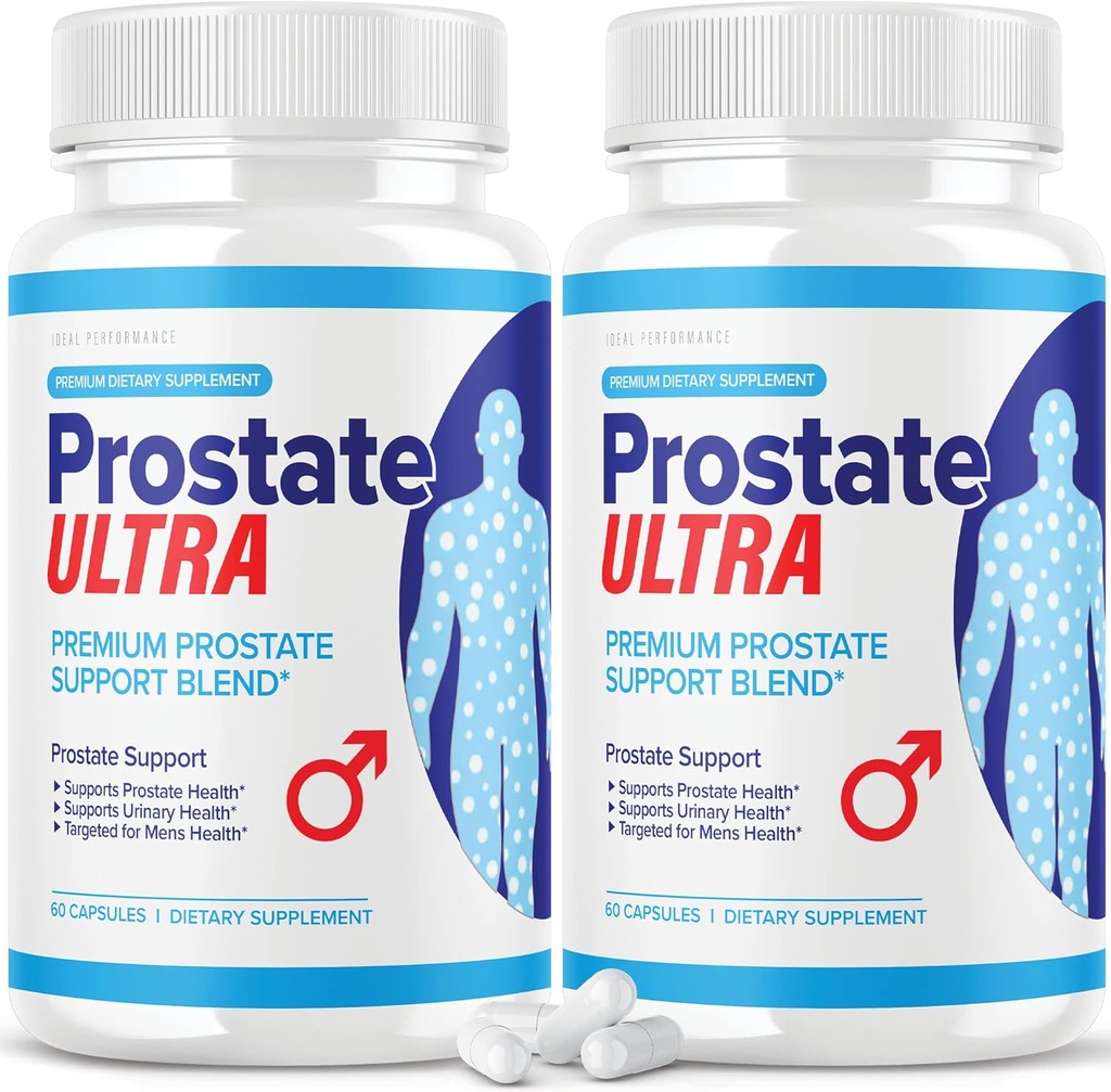 (2 pakke) Prostata Ultra Kosttilskud til mænd Prostata Health Formel (120 kapsler)