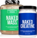 NAKED Soy- Free Protein Bundle: 8LB Chokolade Vegansk Mass Creatin