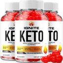 (3 Pack) Ignite Keto ACV Gummies - Advanced Formel Ignite Keto Plus ACV Gummies Apple Cider Vincious Ignite ACV Kosttilskud (180 Gummies)