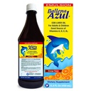 Ballena Azul Aceite de Hígado de Bacalao para Adultos y Niños, COD Leverolie til voksne og børn, God kilde til vitaminer A, D, E, B1, Kosttilskud, Omega 3, Inmune System Boost (ORANGE 15 OZ)