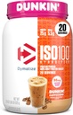 Dymatize x Dunkin 'Cappuccino ISO100 Whey Protein Powder, 95mg Koffein, 25g Protein5.5g BCAA, 120 Cal., Gluten Free, 1g Fedt, 1g Sukker, 2g Carb (20 Servere)