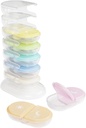 EZY DOSE Weekly (7-Day) AM / PM Pill Organizer Tower, Stakbar Medicin Dispenser, Portable Travel Pill Box med morgen og aften kompartmenter, Easy- to- Brug Daglig Vitamin Storage Case, Rainbow
