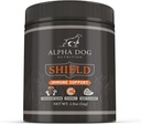 Skjold Allergi Immun Support til hunde ved Alpha Hund Nutrition - 7 Nutritional Mushroom Powder Complex + C-vitamin til Boost Immunitet - Op til 60 Servering til små Breed Hunde, 54g
