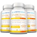 Godkendt Science Energisyl - koffein fri - med adaptogener, B Vitaminer, og Bioperine - 3 måneders forsyning - 180 kapsler