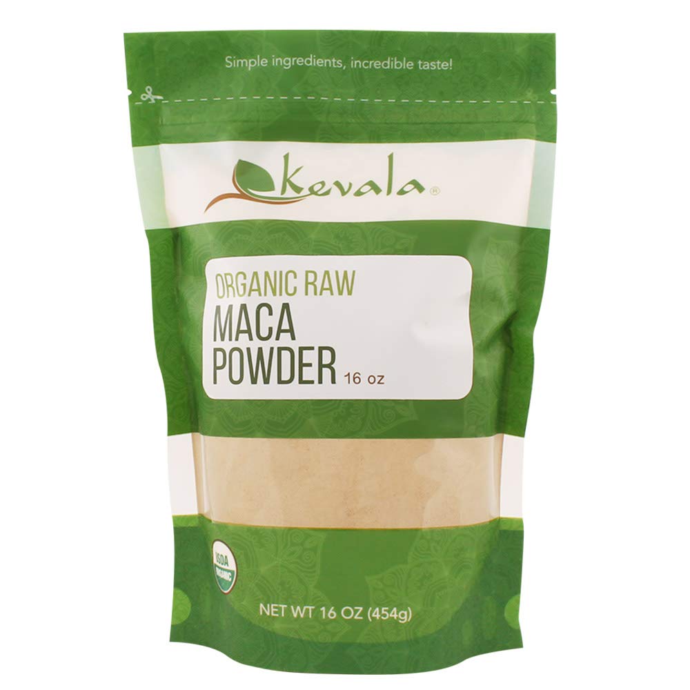 kevala - Organic Maca Root Powder - Raw Maca Powder 1 LB - 16 oz - Gluten Free - Vegan - Kosher
