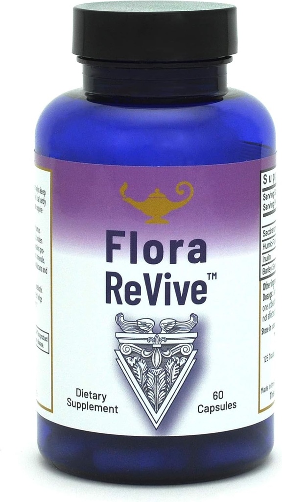 RnA ReSet Flora Revive - Soil- Based Daily Probiotic med Prebiotika & Fumic- Fulvic Blend, Shelf- Stable, 10 milliarder CFU (60 kapsler)
