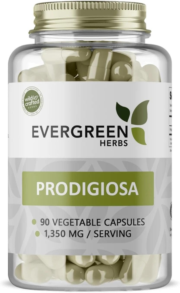 Evergreen urter Prodigiosa (kapsler) - Tamper Bevis Seal at sikre friskhed.