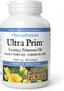 Naturlige faktorer Ultra Prim Evening Primrose Oil 1000mg, En naturlig kilde til Omega- 6 GLA, 90 Softgels