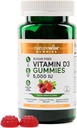 NatureWise Vitamin D3 5000 IE Gummies - Sugar- Free Mixed Berry Flavor - Vitamin D Gummies til voksne, Understøtter Immunitet, Muscle & Bone Styrke - Gelatin- Free, Non- GMO- 60 Gummies [1 - Måned Supply]