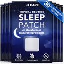 JJ CARE dvaleplastre 30 PCS, dvalehjælpemidler til voksne ekstra styrke, Natural and Toxin- Free dvalepatch, Melatonin patch til daglig brug, Melatonin Natural Patch til dvalestøtte