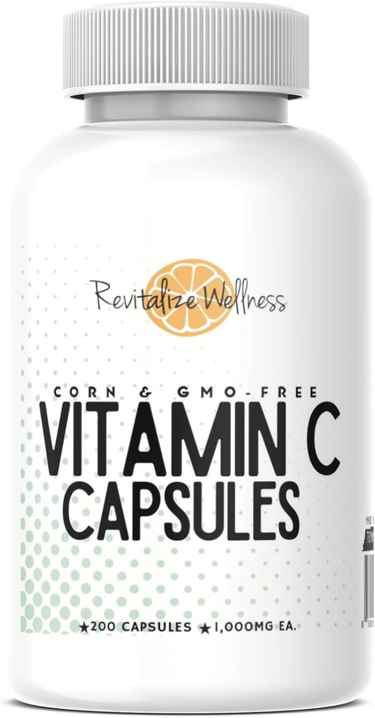 C-vitaminkapsler: 124; Pure, Corn, & GMO- Free