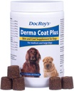 Revival Animal Health Doc Roy's Derma Coat Plus Skin & Coat Supplement for Medium/Large Dogs - 60 ct Chews