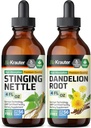BIO KRAUTER Stinging Nettle Tinktur 4 Fl. Oz. & Dandelion Tinktur 4 Fl. Oz.