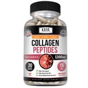 Kaya Naturals Multi Collagen Peptider Complex pulver til kvinder og mand, Vital for hår, hud, negle, og anti-aging, type I, II, III, V & X Collagen Protein Blend Dex124; kapsler - 30 Count Supplement