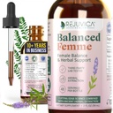 Rejuvica Health Balanceret Femme - Advanced kvindelige balance support supplement - flydende levering til bedre absorption - Vitex, Dong Quai, Black Cohosh, Maca Wild Yam & mere!