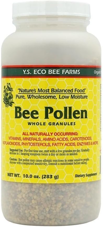Bee Pollen - Low Moisture Whole Granulars - 10 oz