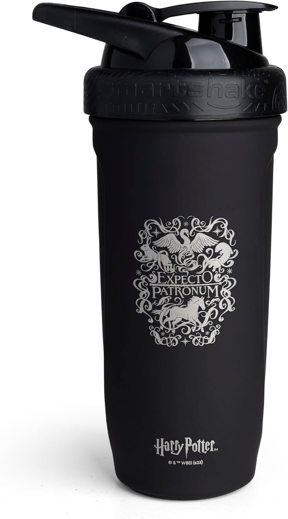 Smartshake Reforce Stainless Steel Harry Potter Expecto Patronum Style Shaker Bottle (900 ML /30oz) | Lightweight Resistance Sports Shaker Bottle with a Soft Lid | Leakproof, BPA Free & DEHP Free