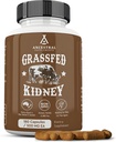 Ancestral Kosttilskud Græs Fed Beef Nyre Supplement, 3000mg, DAO Enzyme Supplement, Nyre Support for Urinary and Histamin Health, Selenium, B12, Non GMO, 180 Kapsler