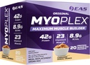 EAS Experimental and Applied Sciences Original Myoplex Maximum Muscle Builder, Meal Erstatning Protein Drink Mix 124; Quality Protein Blend Dex124; 42g Protein Dex124; 20 Individuel pakke (kanel Crunch)