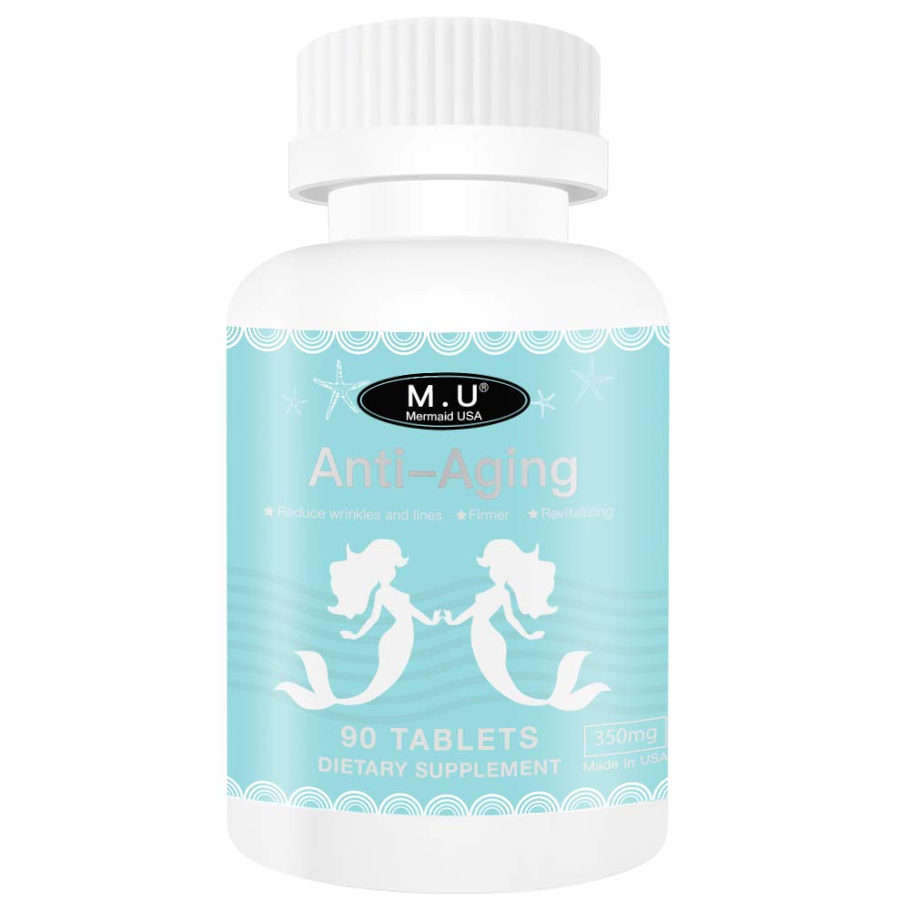 M.U Magic Herb for Anti Aging Supplement Havfrue USA Natural and Green Fight Wrinkles, mørke pletter, mørke cirkler, Puffiness
