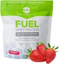 SFH Fuel Whey Protein Powder Great Tasting Grass Fed Whey Buddy 124; MCTs & Fiber for Energy Buddy 124; All Natural Buddy 124; Soy Free, Gluten Free, No RBST, No Kunstig Flavors (Jordbær (1.6lb Bag))