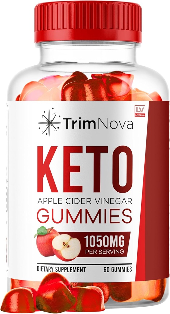 LIVORDA TrimNova Keto ACV Gummies, TrimNova Gummies, TrimNova Keto, TrimNova Keto, Trimnova Keto Formel, TrimNova Keto ACV Gummies 1050MG, 60 Gummies i 1 måned.