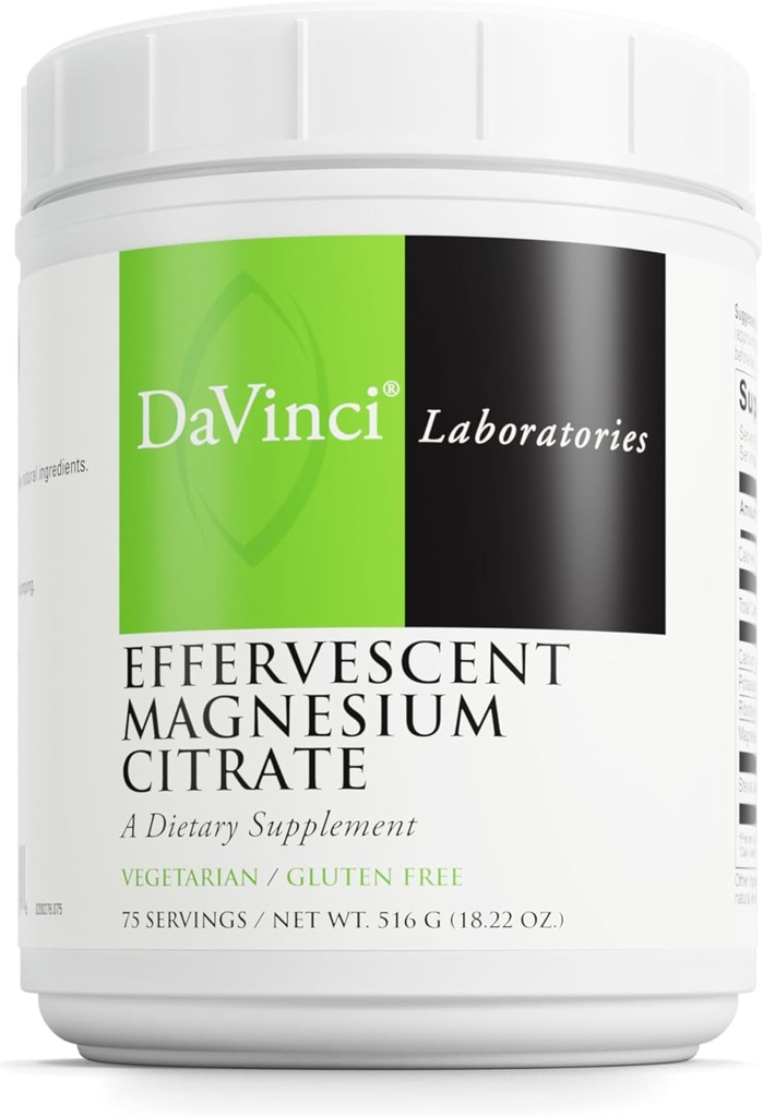 DaVinci Labs - Effervescent Magnesium Citrate - 75 Serveringer - 18.22 Oz