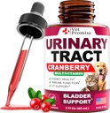 Cat & Dog UTI Treatment - Urinary Tract Infektion behandlinger med Cranberry - Hunde & Kat UTI Medicine - Advanced Nyre & Brege Support Multivitamin - Renal Health Supplement Vitaminer - Made in USA