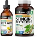 BIO KRAUTERCats Claw Tincture 4 Fl. Oz. & Stinging Nettle 250 Kapsler