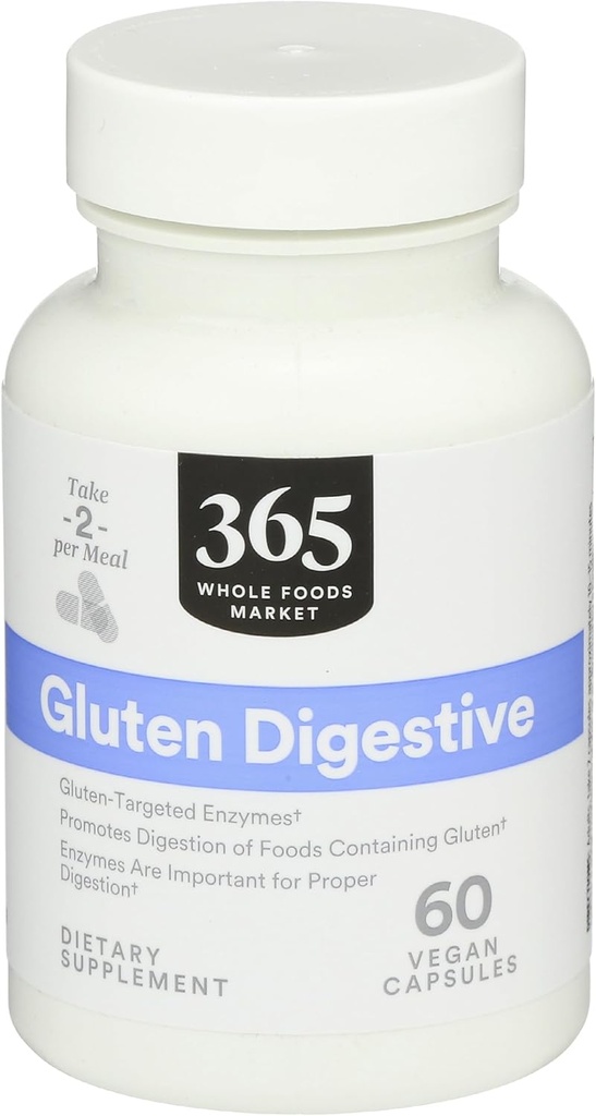 365 af Whole Foods Market, Enzymes Gluten fordøjelse, 60 Greve