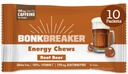 Bonk Breaker Energy Chews, Dairy- Gratis, Gluten- Gratis ingredienser til at give hurtig energi og fokus, 1 Box med 10 Pakker, Root Beer