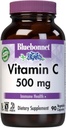 Bluebonnet Nutrition Vitamin C 500 mg Vegetabilske kapsler, Ascorbinsyre, for immunforsvar & hudsundhed, Vegan, Vegetar, Ikke GMO, Gluten fri, Soja fri, Mælk fri, Kosher, 90 Vegetabilske kapsler