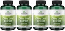 Swanson Olive Leaf Extract kapsler med 20% Oleuropein - (120 kapsler, 500mg Hver) 4 flasker