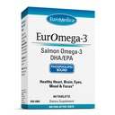 EuroMedica EurOmega-3 - Kosttilskud med EPA & DHA - Omega-3 tabletter til brain & Heart Health Support - Ernæringstilskud med essentielle fedtsyrer & peptider - 60 tabletter