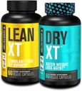 Jacked Factory Stim- Free Weight Loss Stack - Lean XT Stim- Free Fat Burner og Dry XT Water Pills for Bloating Reduction (30 dages forsyning)