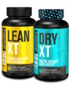 Jacked Factory Stim- Free Weight Loss Stack - Lean XT Stim- Free Fat Burner og Dry XT Water Pills for Bloating Reduction (30 dages forsyning)