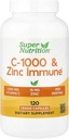 SuperNutrition, C- 1000 & Zink immun, Seasonal Support Formel *, Antioxidant Protection *, 120 Day Supply (Packaging May Vary)