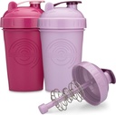 GOMOYO 20- Ounce Shaker Flaske med Action- Rod Mixer # 124; Shaker Cups med bevægelige Quotes # 124; Protein Shaker Flaske er BPA Gratis og Opvaskemaskine Safe # 124; Raspberry & Lavender