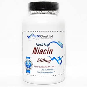 Flush Free Niacin 500 mg / / 100 kapsler / / Pure / / af PureControl kosttilskud