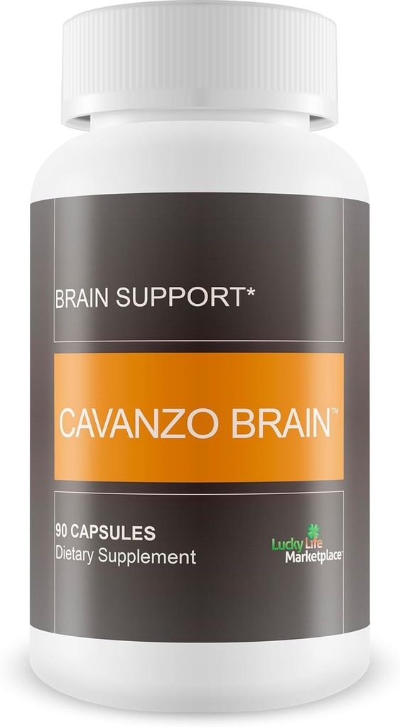 Cavanzo Brain Support - Brain Support Support Forbedre hukommelse fokus og hjerne funktion - Hukommelse - Fokus - Klarhed - Inddrivelse - Stamina - Cavanzo Frankincense Forbedret kapselformering