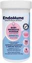 Endomune Jr Advanced Probiotic Powder for Newborns, Infants, Toddlers & Baby - 10 Millioner CFU 'er - 4 Strains Bacteria & FOS Prebiotic - Læge Formuleret - 60 dages forsyning