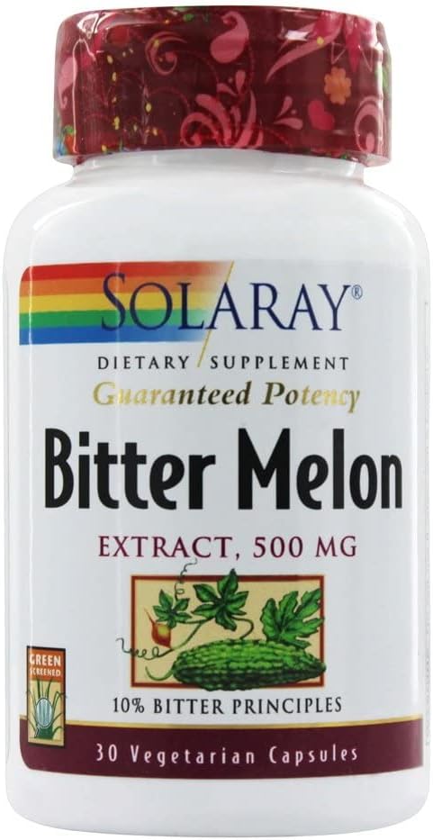 Solaray - Garanteret potens Bitter Melon Extract 500 mg. - 30 kapsler
