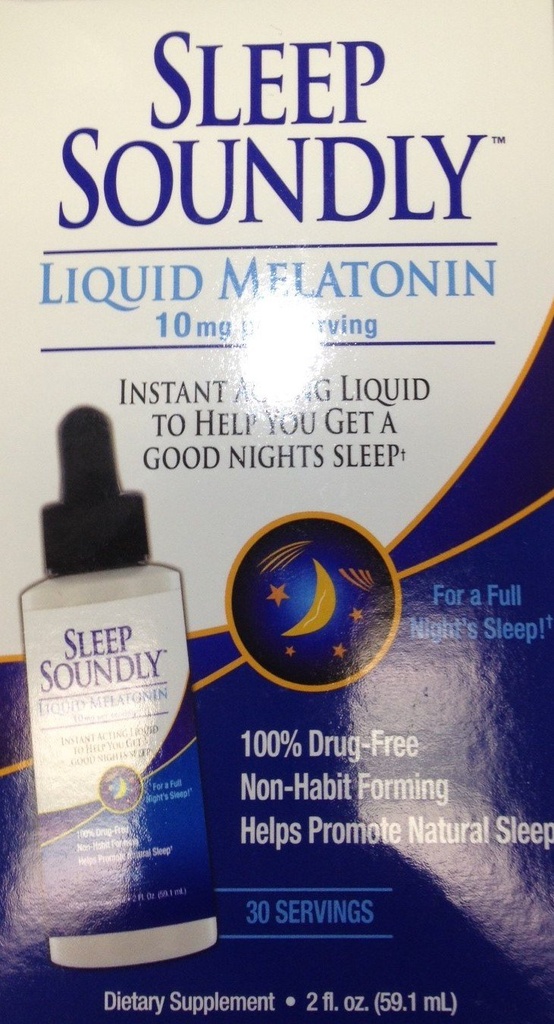 Sleep Select Liquid Melatonin 10mg, Instant Active Sleep Formel, 30 portioner, 2 Fl Oz (pakke med 1)