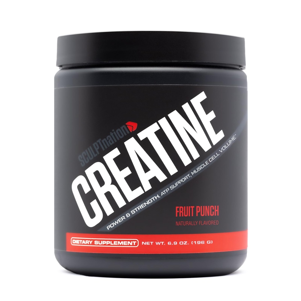 Schedpt Nation af V Shred Creatin - Premium Creatin monohydrat pulver til støtte for muskler, energi, og hjerne funktion, frugt punch flavored Creatin - 30 Serveringer
