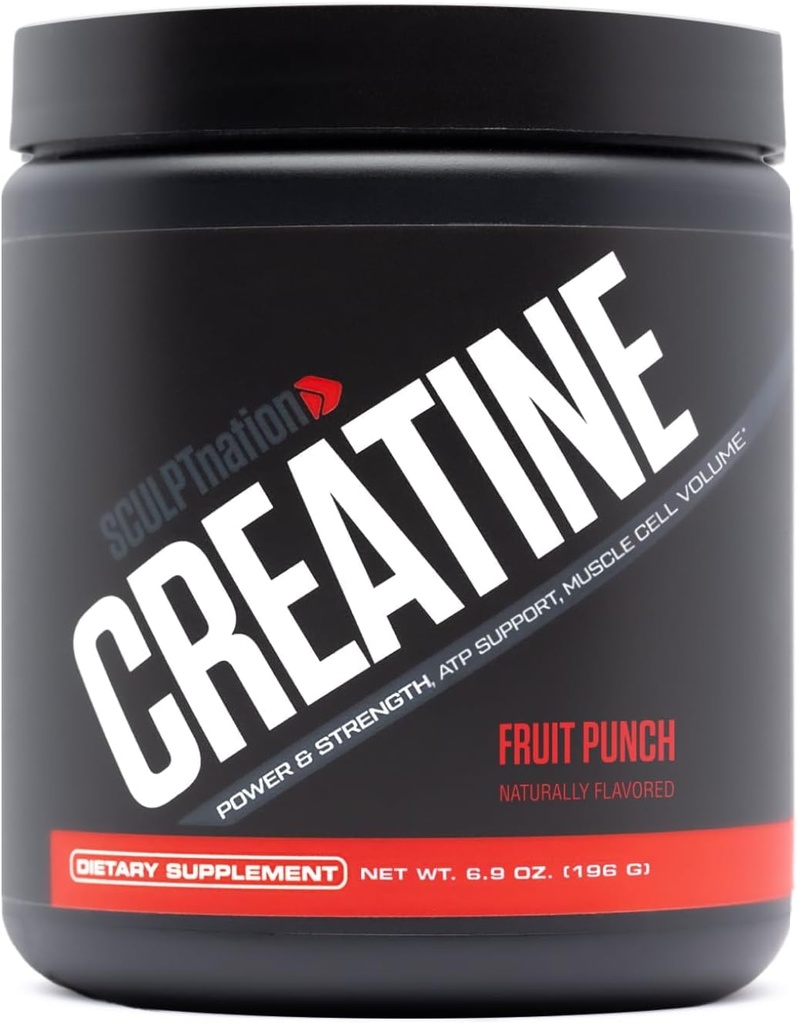 Schedpt Nation af V Shred Creatin - Premium Creatin monohydrat pulver til støtte for muskler, energi, og hjerne funktion, frugt punch flavored Creatin - 30 Serveringer