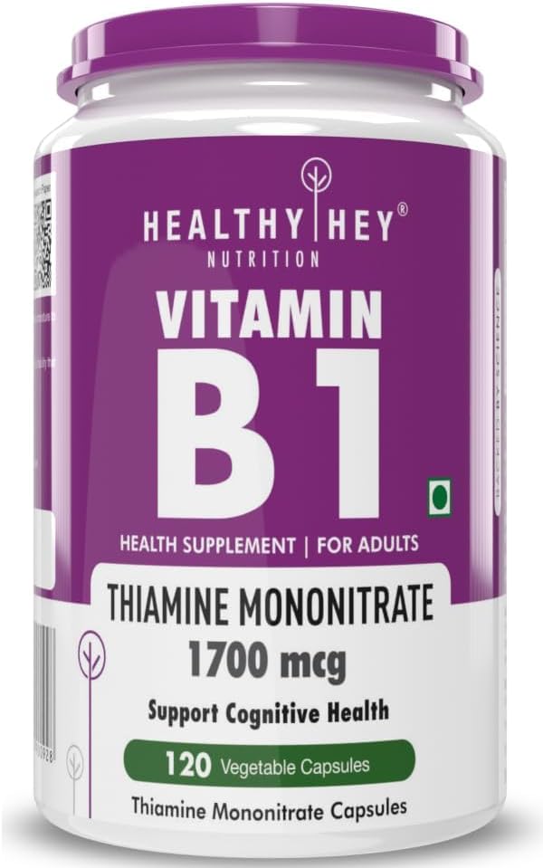 Vitamin B1 Thiamin -120 Veg kapsler